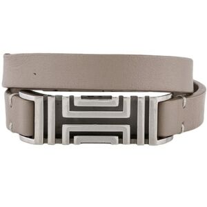 Tory Burch Taupe Double Wrap Fitbit Bracelet EUC